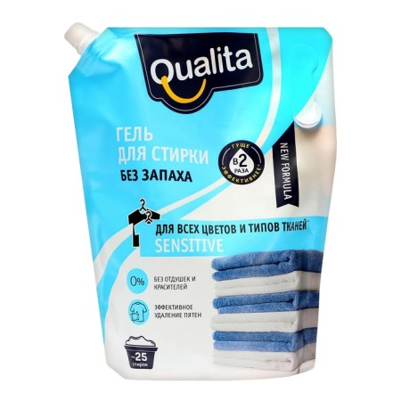Liquid for washing Qualita, gel, universal, 1 liter