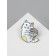Icon "kitten" with a ball, colored in ferrous metal