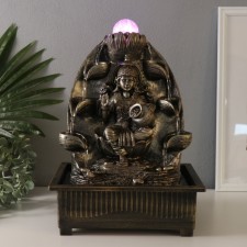 The desktop fountain from the network, Lakshmi's backlight with a jug of coins 21x28x40 cm