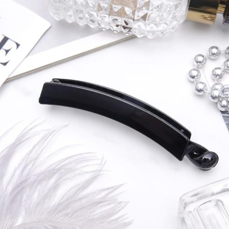 Banana for the hair "Classic" straight, 10 cm, black