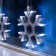 Garland “fringe” 2.4 × 0.9 m with nozzles “snowflakes”, ip20, transparent thread, 150 LED, white glow, 8 modes, 220 V