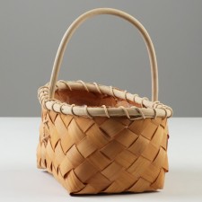 Wicker basket, 23.5 x 14 x 9.5 x 12/21 cm, sequoia