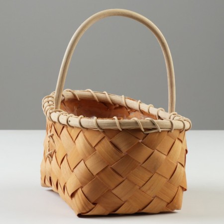 Wicker basket, 23.5 x 14 x 9.5 x 12/21 cm, sequoia