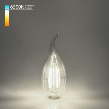 Filament LED lamp "Candle in the Wind" Elektrostandard, 35x35x115 mm, 9W, E14, 1000lm, 6500K