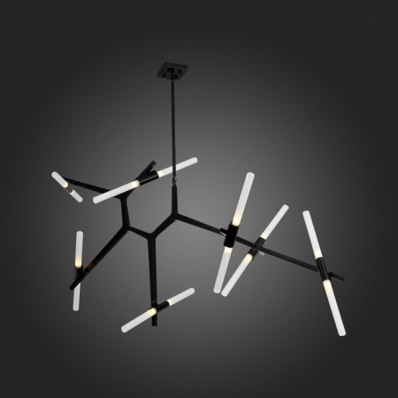 Ceiling Ceiling ST LUCE. SL947.402.14. Laconicita. 14x5 watts, G9, 4000k, 40x160x73 cm, black color-2