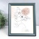 Photo frame plastic 20x25 cm "Blue oak" Inner gold stroke 28.5x23.5 cm