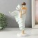 Souvenir Polystone "Girl with a scarf. Wind" 14.5x7.5x25 cm