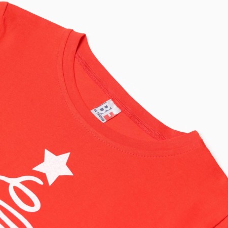 T -shirt for children, red color, height 146 cm-1