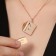 Pens "envelope" with a message, color pink gold, 46 cm