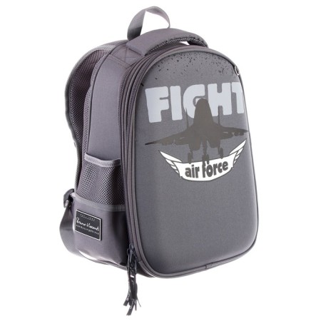 Frame backpack 38 x 30 x 20 cm, Bruno VisConti, Air Force, Gray-1