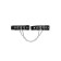 Establishment Pecado BDSM, from one strap with eyelets, genuine leather, black