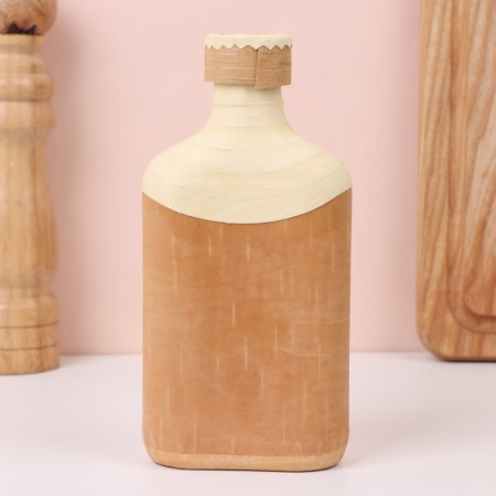 Фляжка «Шишки», 4х8,5х17 см, береста-1