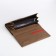 Women's wallet on a magnet, brown color