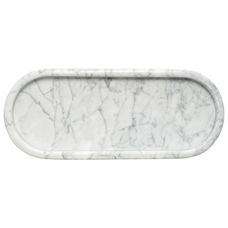 Bergenson Bjorn Marm tray, white marble, 25x10 cm-4
