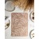 Serving napkin on the table “Leaves”, 43 × 28 cm, metallic color brown