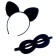 Carnival set "Cool cat", p. S, combuster, mask, rim, height 104–116 cm