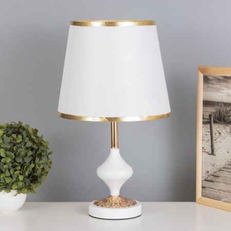 Table lamp "waist" 1x40W E27 white/gold 25x25x43cm