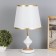 Table lamp "waist" 1x40W E27 white/gold 25x25x43cm