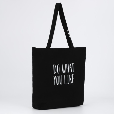 Шопер Do what you like, на молнии, 37х32х10см-2