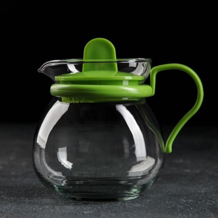 Glass teapot "Heat", 400 ml, color mix