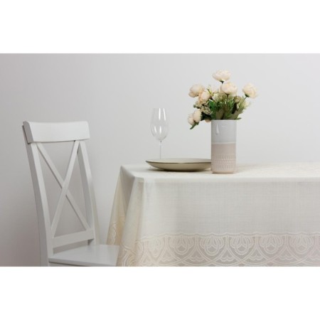 Glass "openwork" Imperial, 140 x 200 cm, beige color-1