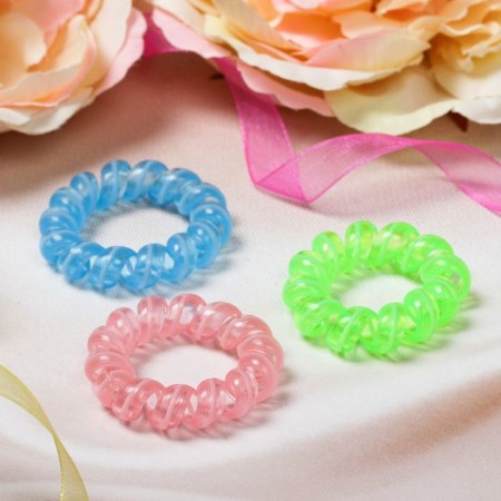 Hair elastic band "spring" strip, mix-3
