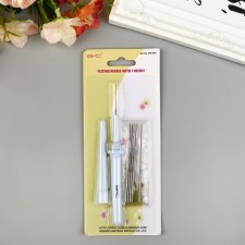 Set of felting needles holder + 6 needles 14.3x8x1 cm