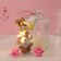 Set gift "Bunny in the dress" soap pink roses 5 pcs, dew 7x7x12 cm