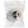 Silicone teether M&B with a wooden ring, gray