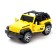 The jeep machine, doors, light and sound open, works from batteries, mixtures