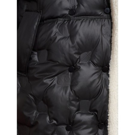 Coat insulated winter female, size 50, black color-15