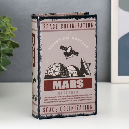 Safe Brush Tree to the leatherette "Scientific Odyssey. Research of Mars" 17x11x5 cm