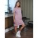 Women's tunic, size 48, pink color