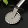 Knife for pizza and dough the share "Assistant", 18 cm, ribbed, black color