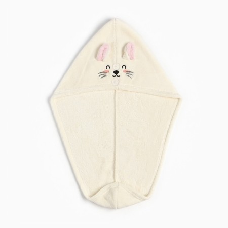 A tile for drying the hair Ethel "Cute", milk color, 65x25 cm, 100% p/e-3