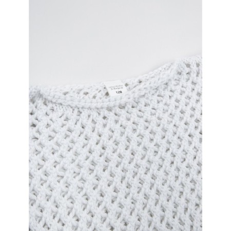 Свитер для девочки Amarobaby Knit Trend, рост 146 см, цвет белый-17