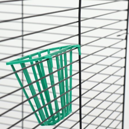 Hay feeder, plastic, 9.5 x 7.5 x 5cm, emerald-3