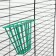 Hay feeder, plastic, 9.5 x 7.5 x 5cm, emerald