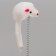 A toy for cats "Mysterious circle - fish", a mouse on a spring and a ball, 23x7 cm, red/gray