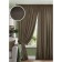 Set of curtains on braid Pudra, size 400x270 cm