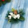 Fir -tree jewelry "spruce composition" (set 2 pcs) white bells of cones, 9x9 cm