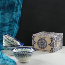 Set of salad bowls of Rishtan ceramics 18cm, 3pcs, DARAN PACK