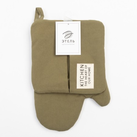 Kitchen Ethel kitchen, green color, mittens-seizure 18x29 cm, 19x19 cm tack-7