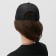 Baseball cap with minaku grid, black color, size 56-58