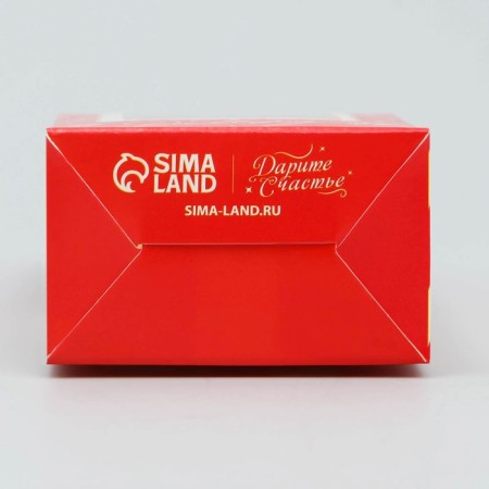 Folding box "New Year's Post", 6 x 14.5 x 3.5 cm, New Year-5