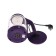 Electric kettle Luazon LSK-1809, glass, 1.8 l, 1500 watts, backlight, purple