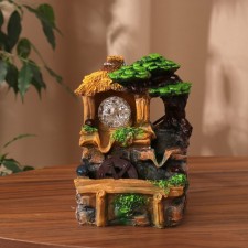 Bungalow fountain in the tropics 11x13x19.5 cm (with backlight)