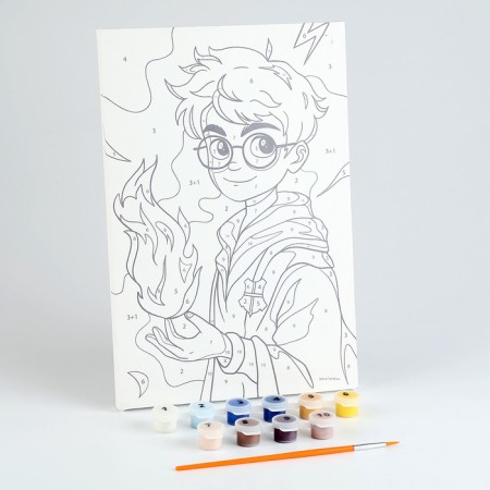 Picture on numbers for children "Magic in their hands", 20 x 30 cm-1