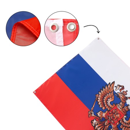 Флаг России Герб, 90 х 135 см, с люверсами-1