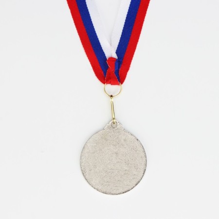Prize medal 004 diam 5 cm. 2 place. Color ser. With a ribbon-4